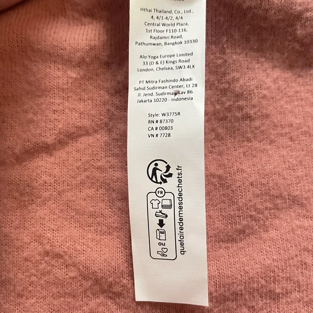 ALO Yoga Women's NWT Alolux Cropped Me Time Cardigan Sweater Terracotta Medium - Picture 7 of 8